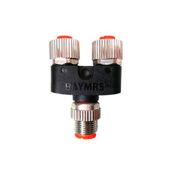 Y型連接器 M12-2M12 現(xiàn)場接線 M12（插針）-2M12（插孔）