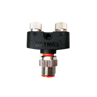 Y型連接器 M12-2M8 現(xiàn)場接線 M12（插針）-2M8（插孔）