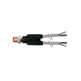 Y型連接器 M12-2 自由端 單端預(yù)鑄線 Y型（插針）直出